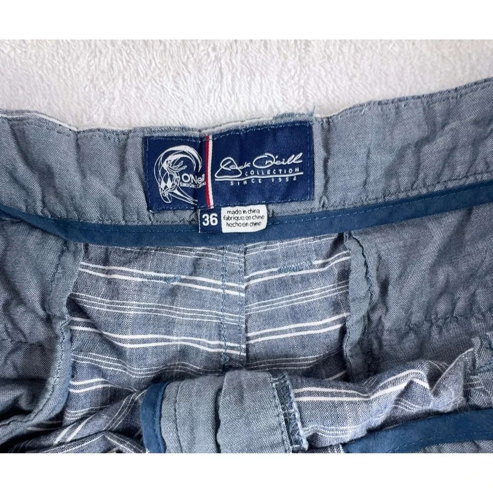Jack O'Neill Shorts Mens 36 Blue Striped 9